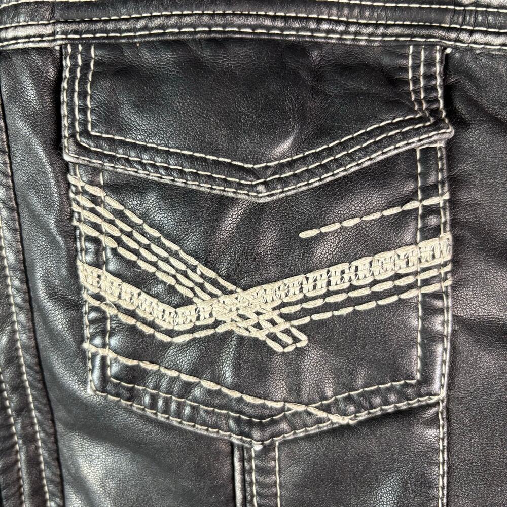 BKE "Garrison"  Faux Leather Jacket w/ Fleece Liner Size Youth Boys XL 18-20 - Picture 5 of 13